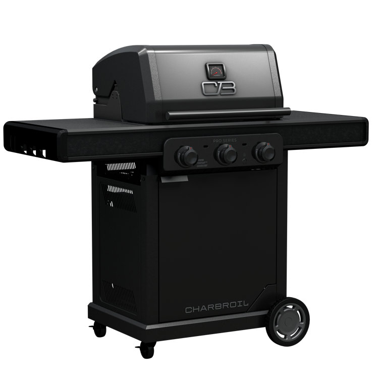 Charbroil Pro Series 3 Burner Infrared Gas Grill Matte Black